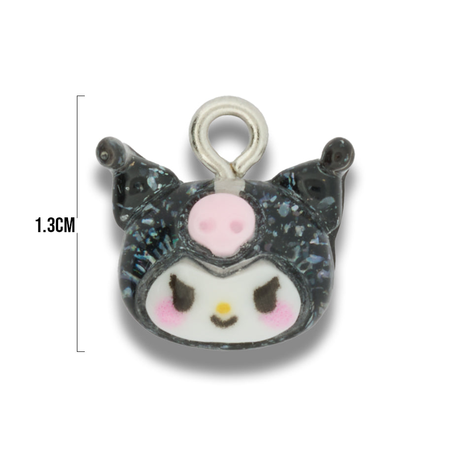 Dije Acrílico Kuromi Carita Transparente