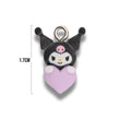 Dije Acrílico Kuromi Corazón Lila