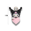 Dije Acrílico Kuromi Corazón Rosa