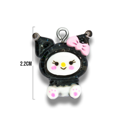 Dije Kuromi Kawaii Transparente Acrílico