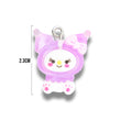 Dije Kuromi Lila Kawaii Transparente Acrílico