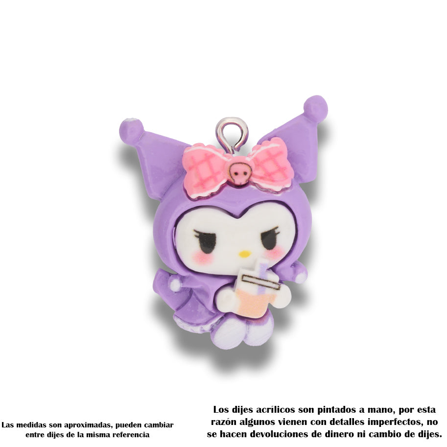 Dije Acrílico Kuromi Picnic