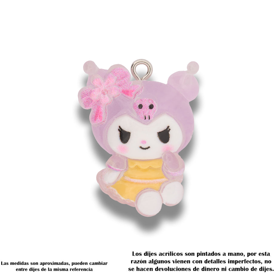Dije Acrílico Kuromi Vintage