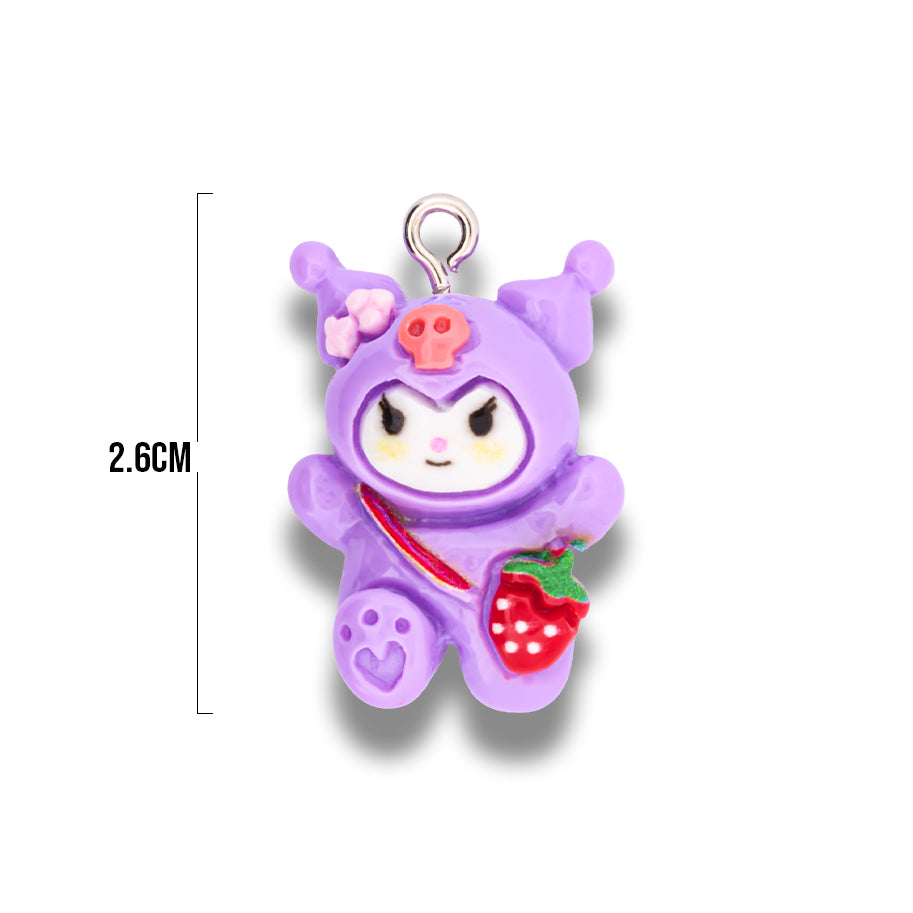 Dije Acrílico Kuromi Bolsito