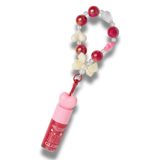 Llavero Rojo + Gloss Para Labios