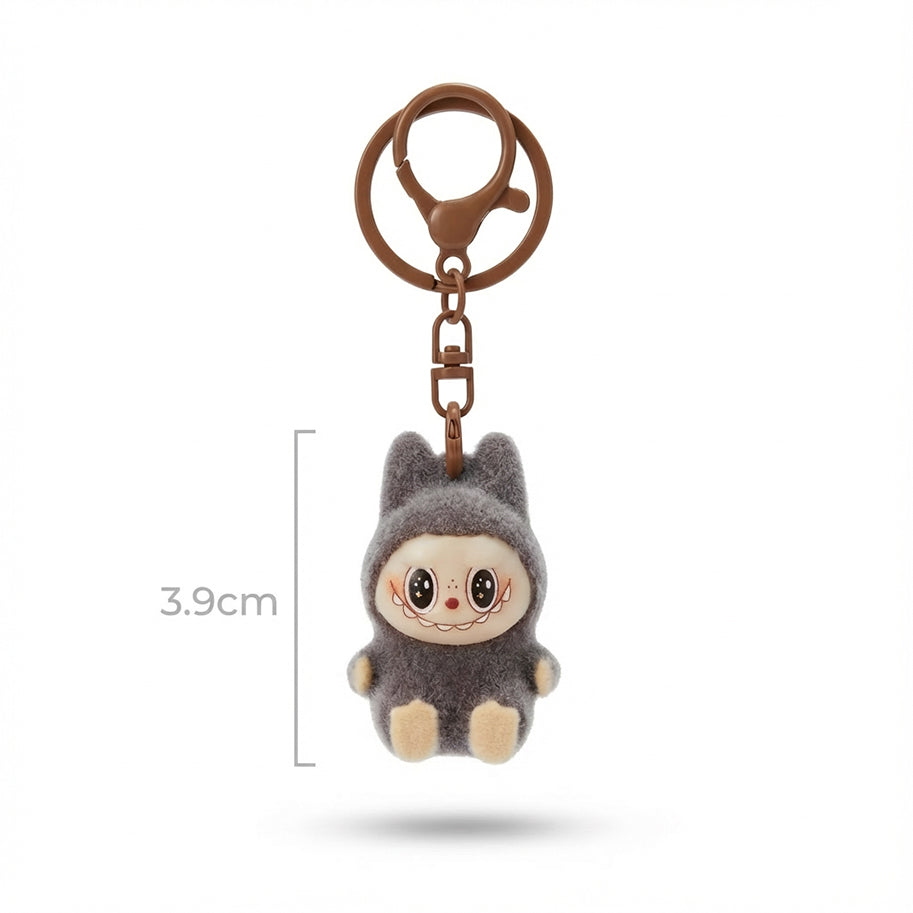 Llavero Labubu Pequeño Gris