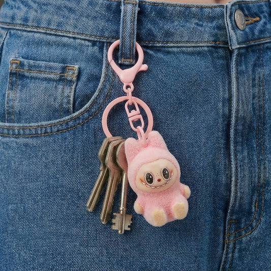 Llavero Labubu Pequeño Rosado