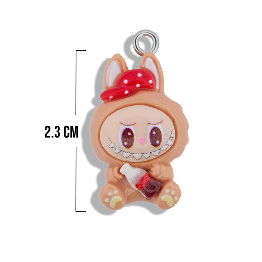 Dije Labubu Baby Café Acrílico