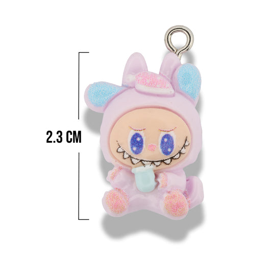 Dije Labubu Baby Lila Acrílico