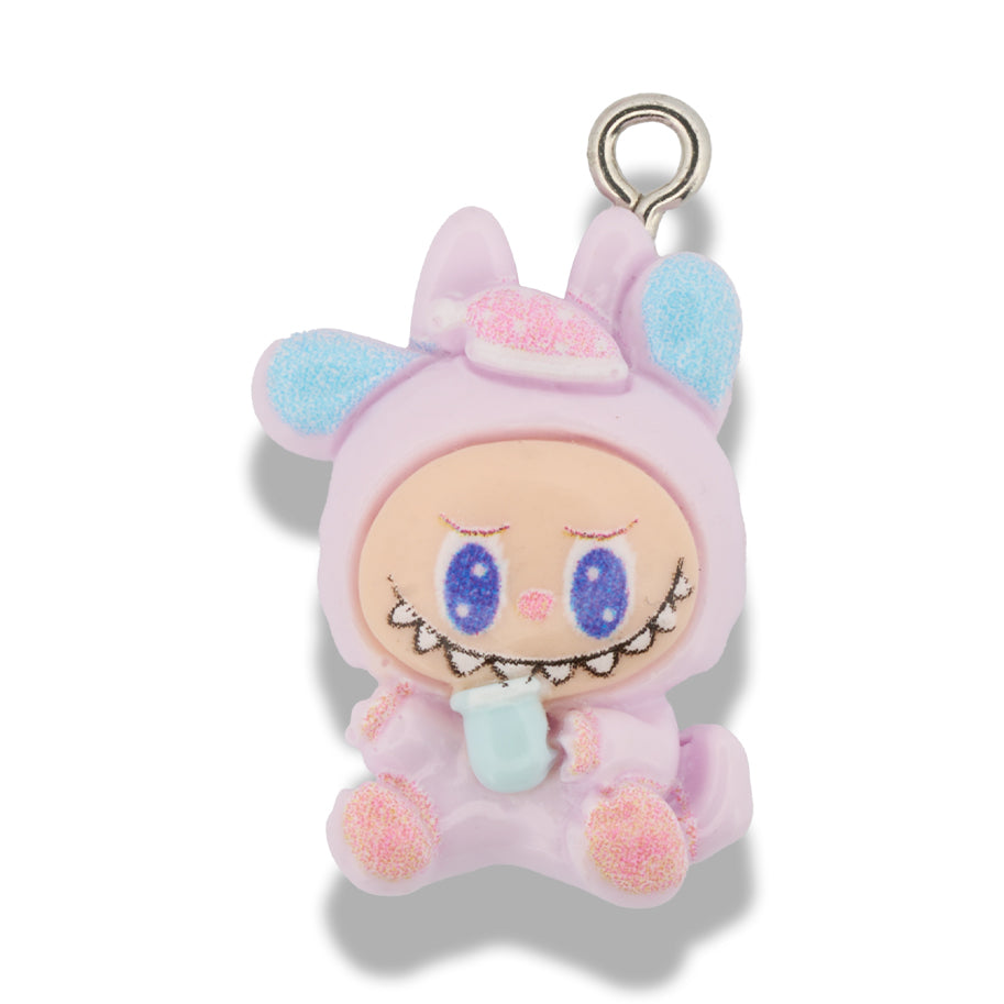 Dije Labubu Baby Lila Acrílico