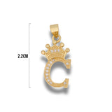 Dije letra C Corona Dorada Rodinada