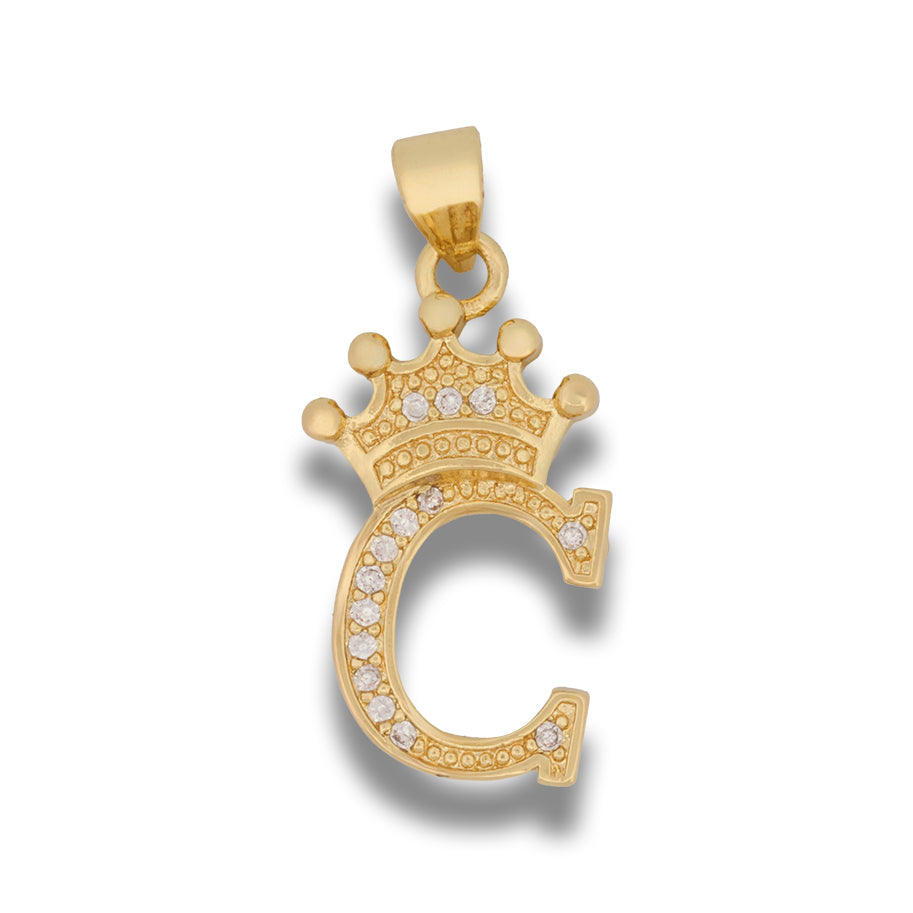 Dije letra C Corona Dorada Rodinada