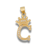 Dije letra C Corona Dorada Rodinada