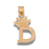 Dije letra D Corona Dorada Rodinada