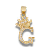 Dije letra G Corona Dorada Rodinada