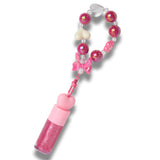 Llavero Fucsia + Gloss Para Labios