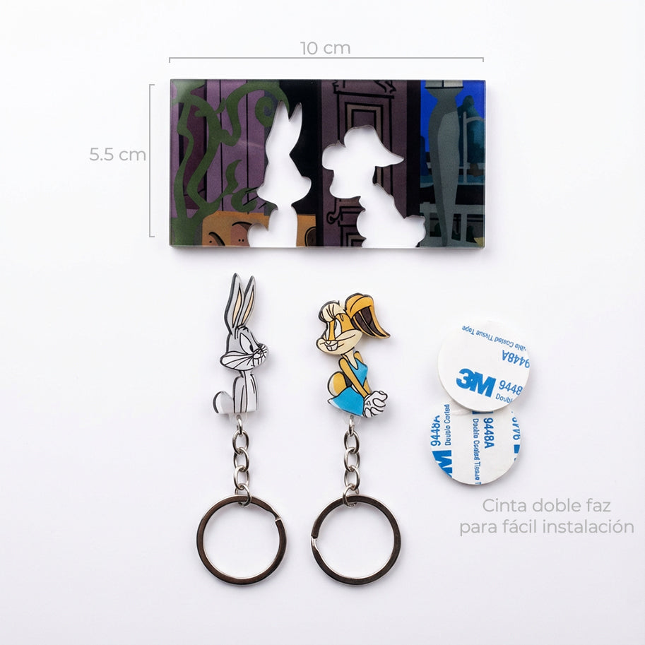 Llavero Mágico Bugs Bunny y Lola