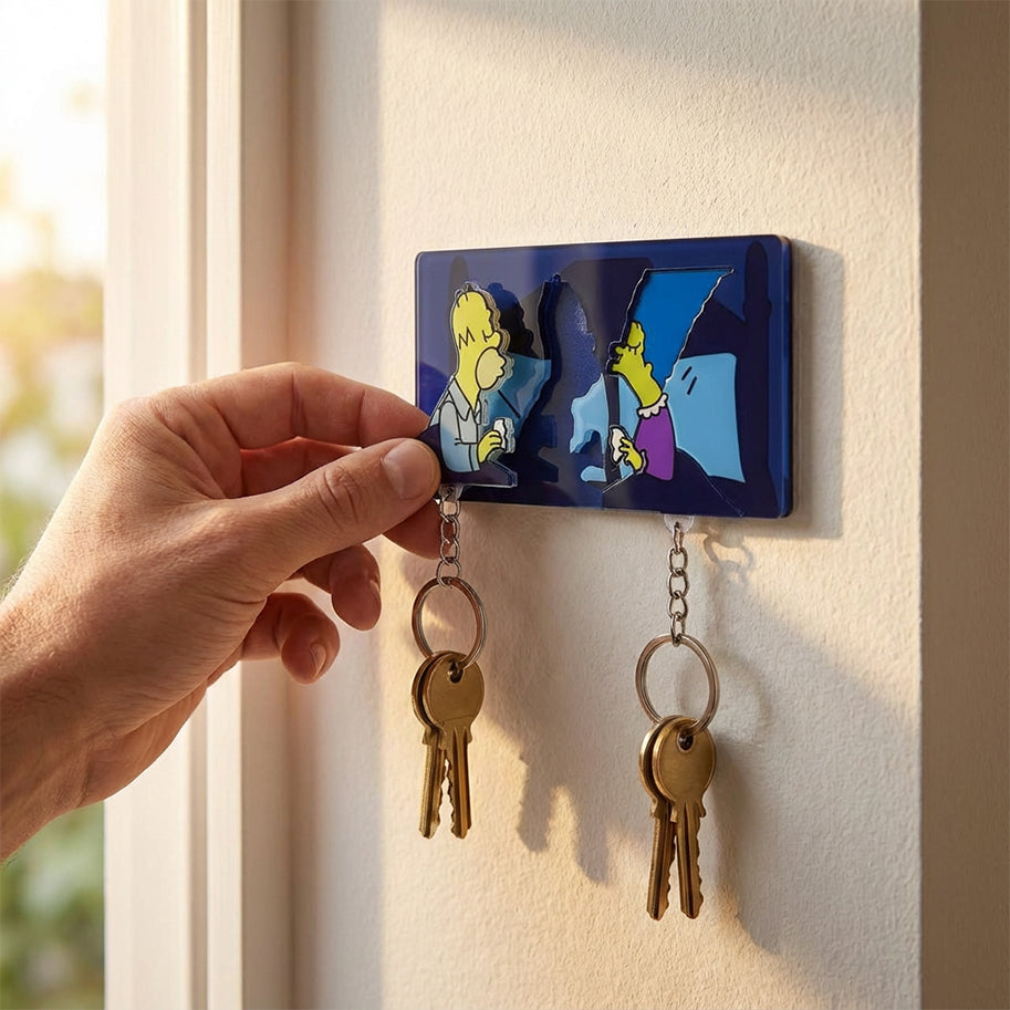 Llavero Mágico Homero y Marge