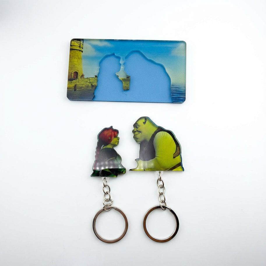 Llavero Mágico Shrek y Fiona