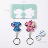 Llavero Mágico Stitch y Angel