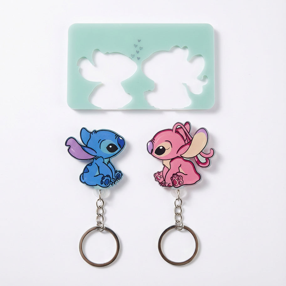 Llavero Mágico Stitch y Angel