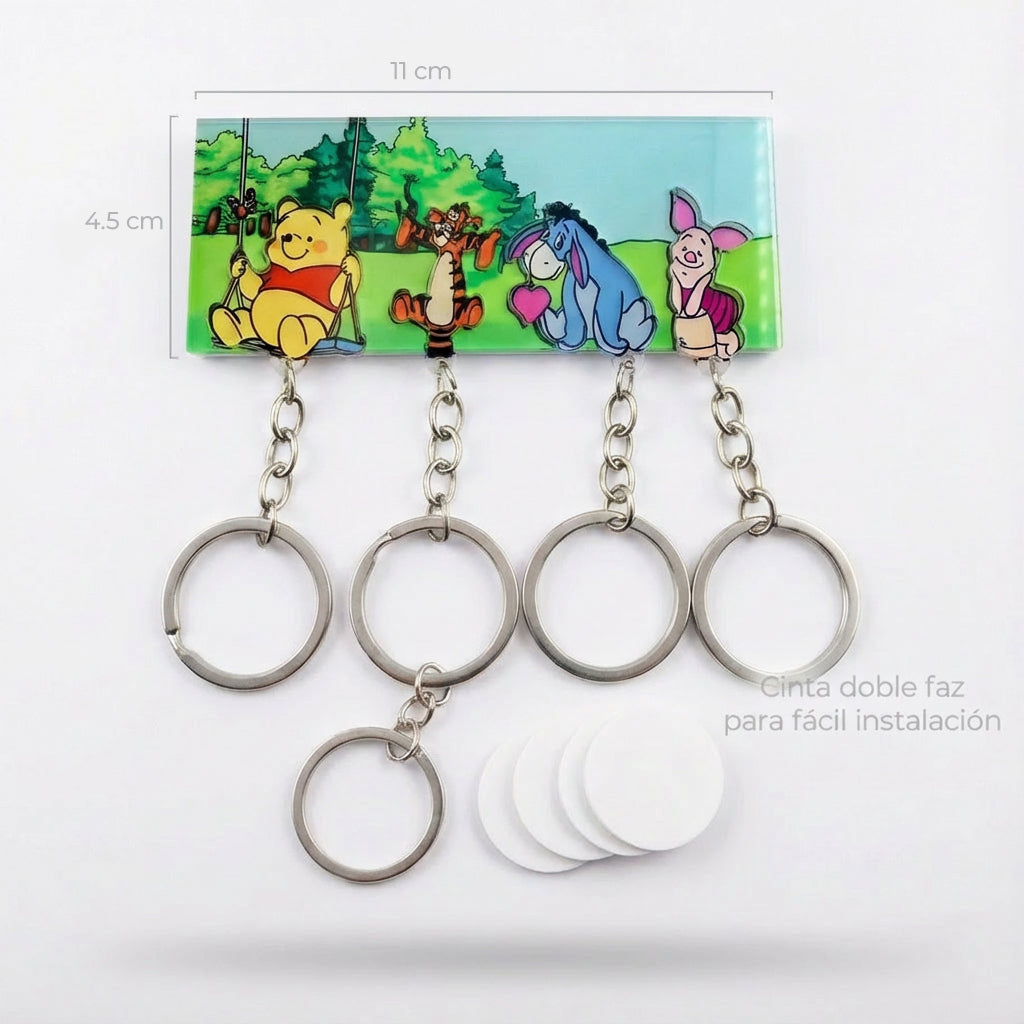 Llavero Mágico Winnie Pooh y Sus Amigos