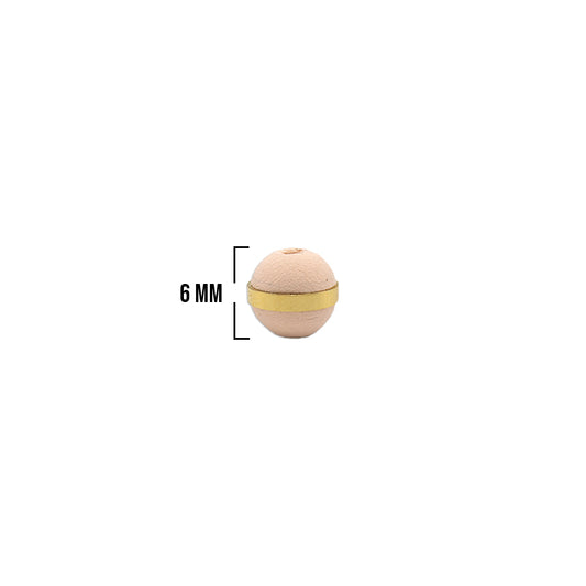 Bola Neopreno 1 Argolla Gruesa Dorada / Mandarina