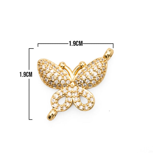 Dije Mariposa Dorado Rodinado
