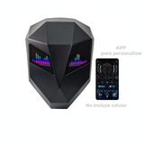 Maleta Mediana Led Negra Ojos