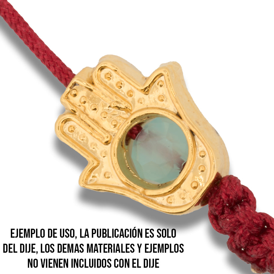 Dije Mano Hamsa Pasador de Gold Filled