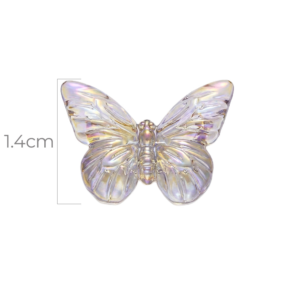 Mariposa Pasador Acrílica Blanca Boreal