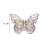 Mariposa Pasador Acrílica Blanca Boreal