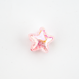 Estrella Craquelada Pasador Acrílico Perlado Surtido x Unidad