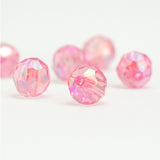 Bola Faceteada Rosado Boreal 8mm