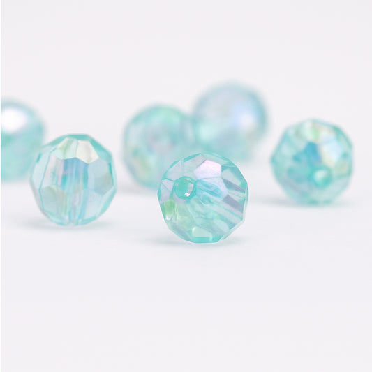 Bola Faceteada Azul Boreal 8mm