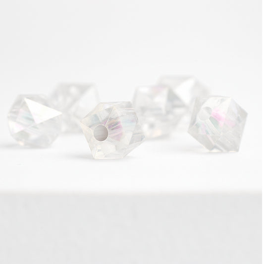 Cubo Faceteado Blanco Boreal 10mm