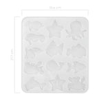 Molde De Silicona Animales De Mar 02 19cm x 21cm Para Resina