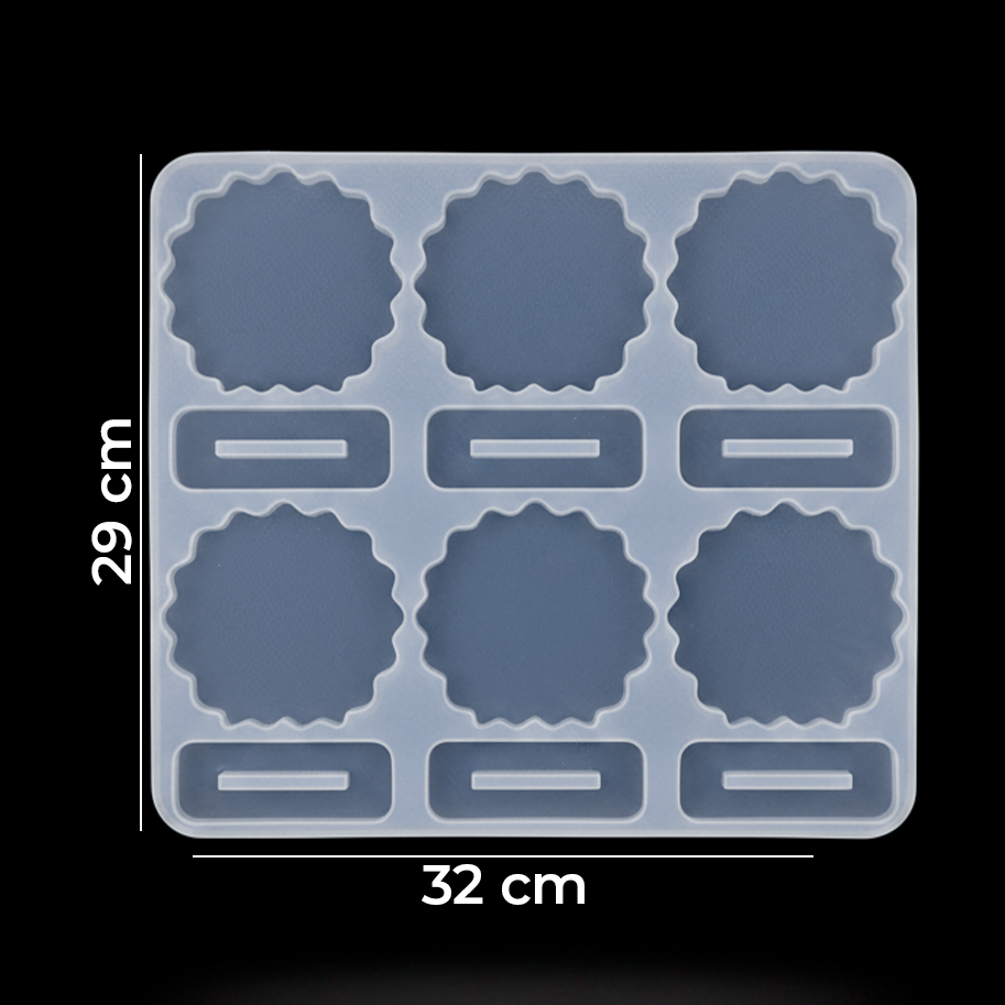 Molde De Silicona 02 Para Marco De Fotos 32cm x 29cm Para Resina