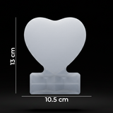 Molde De Silicona Corazón Pequeño + Base Para Marco De Fotos Para Resina