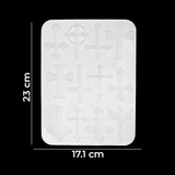 Molde De Silicona Cruces 17cmx23cm Para Resina