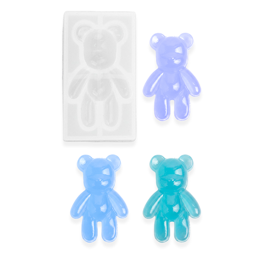 Molde De Silicona Oso KW 4cm x 7cm Para Resina