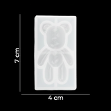 Molde De Silicona Oso KW 4cm x 7cm Para Resina