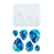 Molde De Silicona Para Aretes en Gota 11 x 9 Cm Para Resina