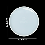 Molde De Silicona Portavasos Circular 12.5 cm Para Resina