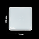 Molde De Silicona Portavasos Cuadrado 12.5 cm Para Resina