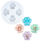 Molde De Silicona x 4 Huellas 14 cm Para Resina / 14cm