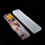 Molde De Silicona Separador De Libros 14x2cm Para Resina