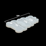 Molde De Silicona Hueso Perro x 3 Para Resina
