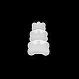 Molde De Silicona Hueso Perro x 3 Para Resina