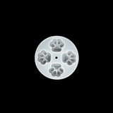 Molde De Silicona x 4 Huellas 14 cm Para Resina / 14cm
